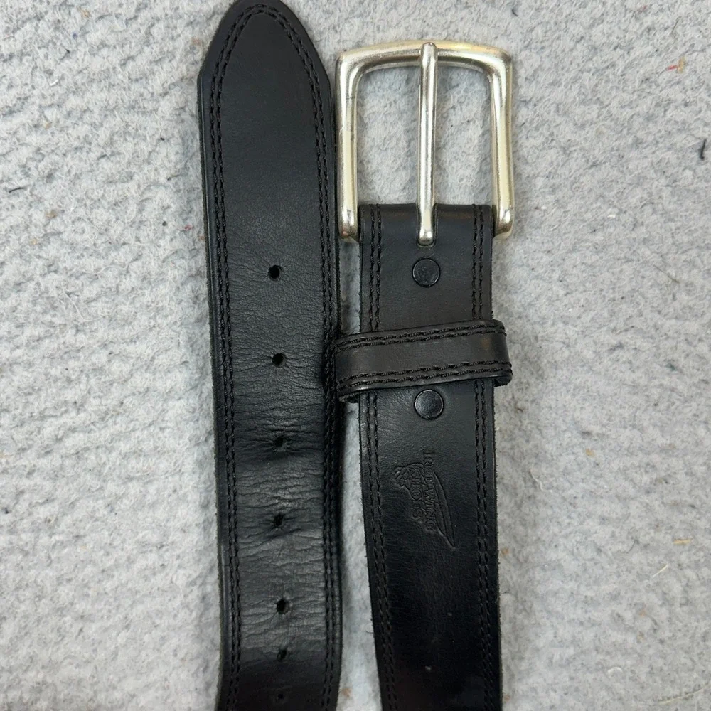 Red Wing Shoes Belt Mens 42 96523 Black Leather Casual Workwear Logo Made In USA